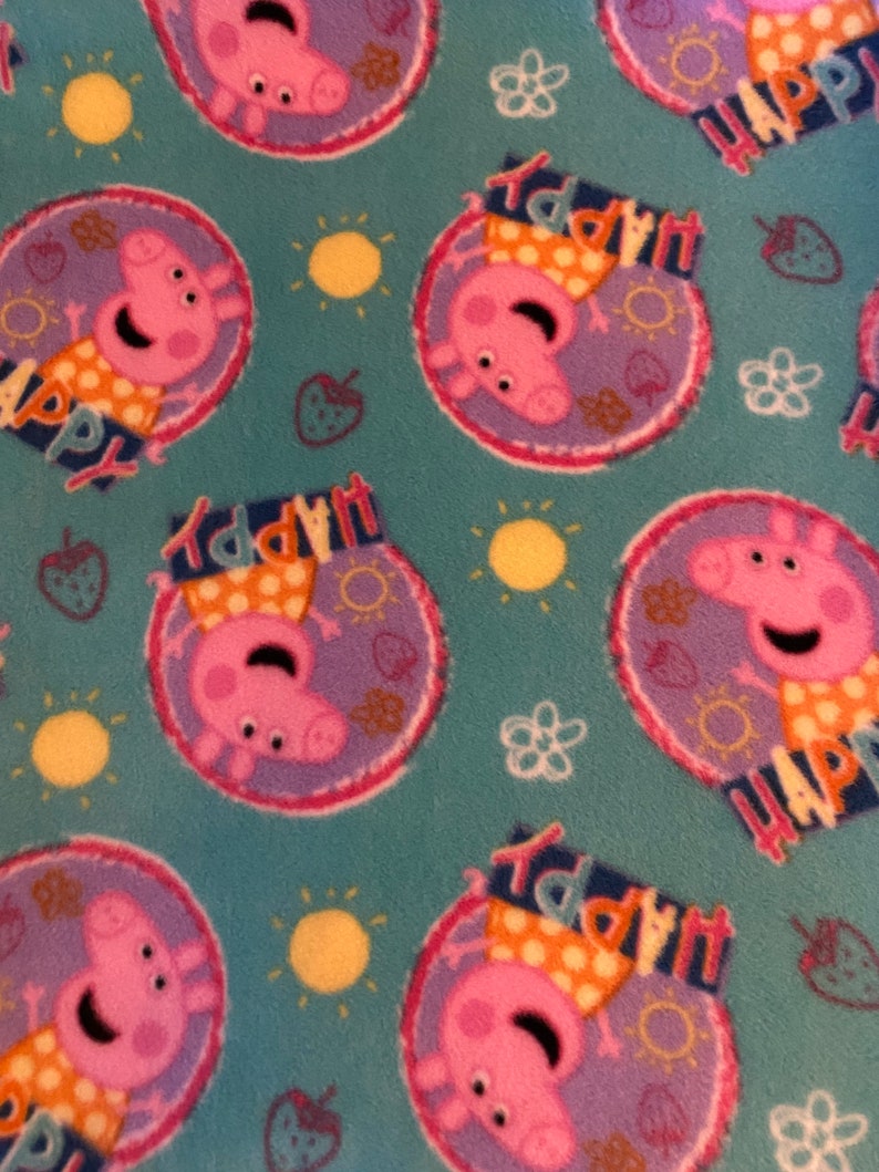 Peppa Pig Fleece Tie Blanket Reversible Blanket Knotted Etsy