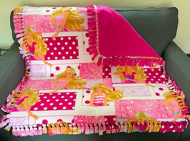 Get A Beautiful Barbie Throw Blanket For Your Little Doll