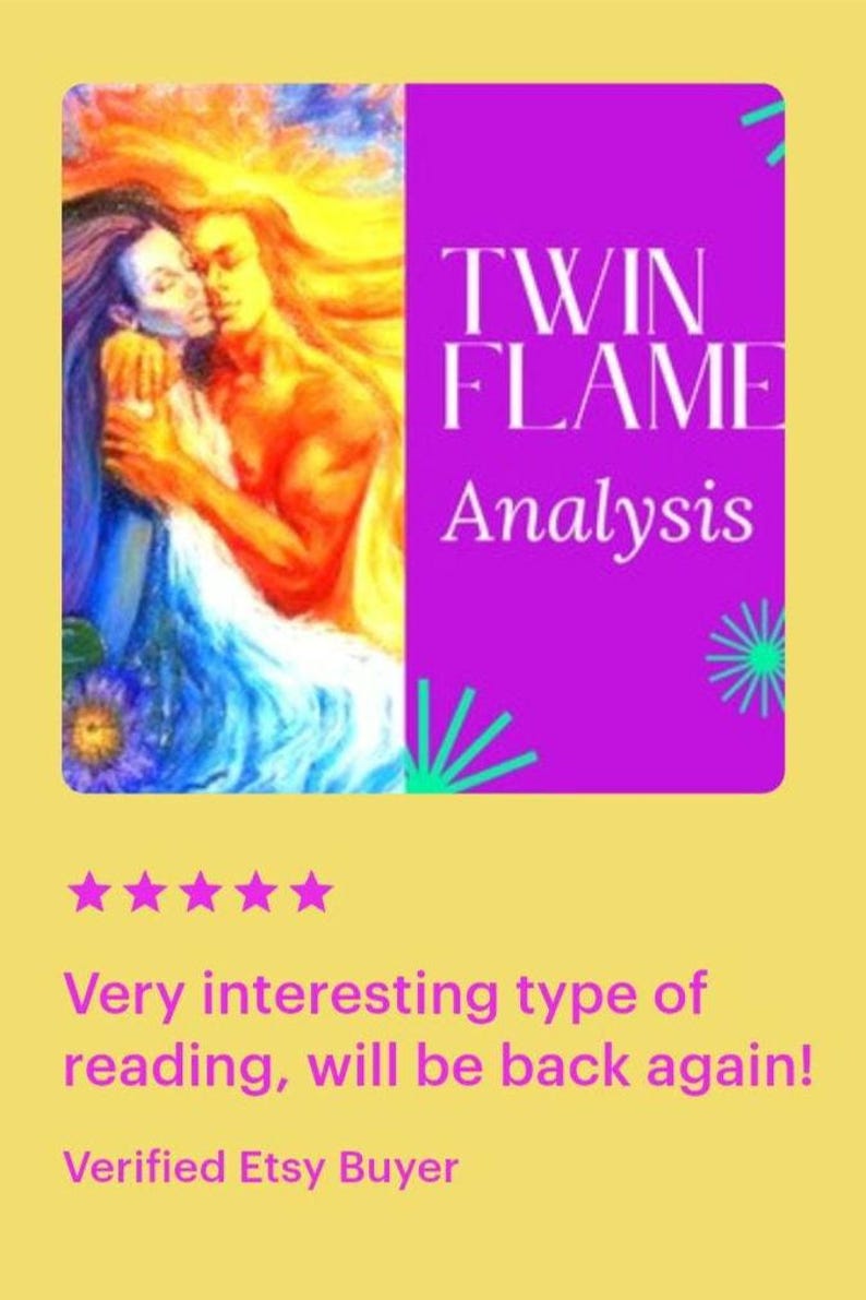 Twin Flame Reading, Detailed Energetic Analysis, Union Timeline, Personalised Psychic Insight, Digital PDF image 3