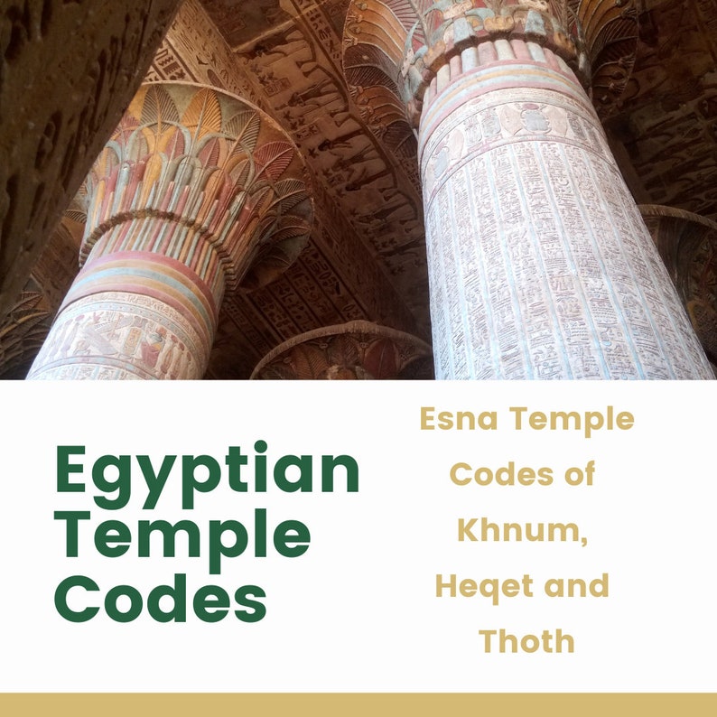 Ancient Egyptian God Khnum Light Codes Temple Esna 8 Light Codes Emerald Tablets Codes image 1