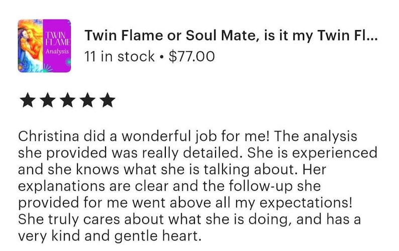 Twin Flame Reading, Detailed Energetic Analysis, Union Timeline, Personalised Psychic Insight, Digital PDF image 7