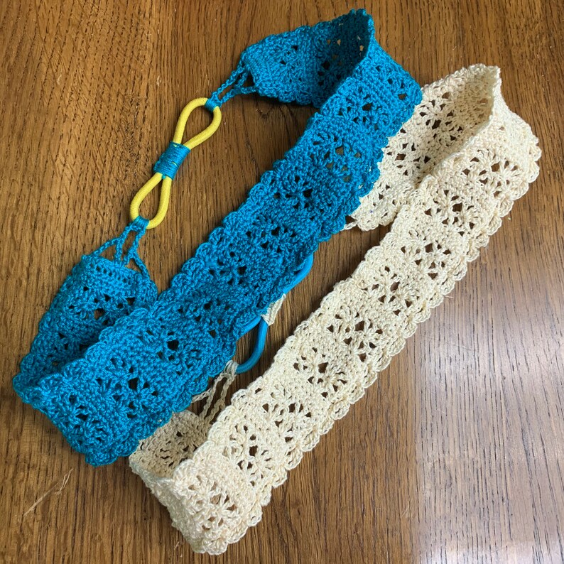 Crochet Thread Headband Pattern Boho Crochet Headband Etsy
