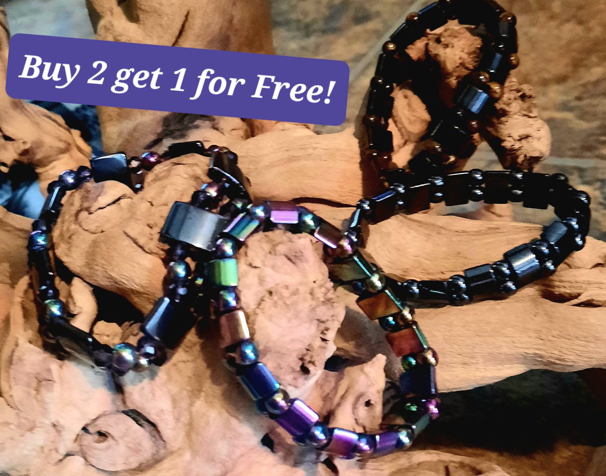 Hematite Magnetic Therapy Bracelet Unity