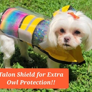 Dog Protective Safety Jacket, Birds of Prey Raptor Away Pet Safety Vest Eagle Armour image 1