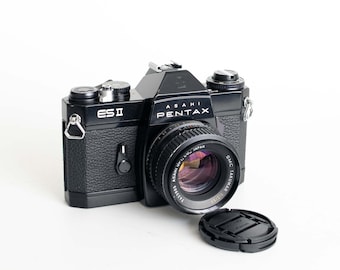 Serviced Pentax ES II & Takumar 50mm Vintage 35mm SLR camera