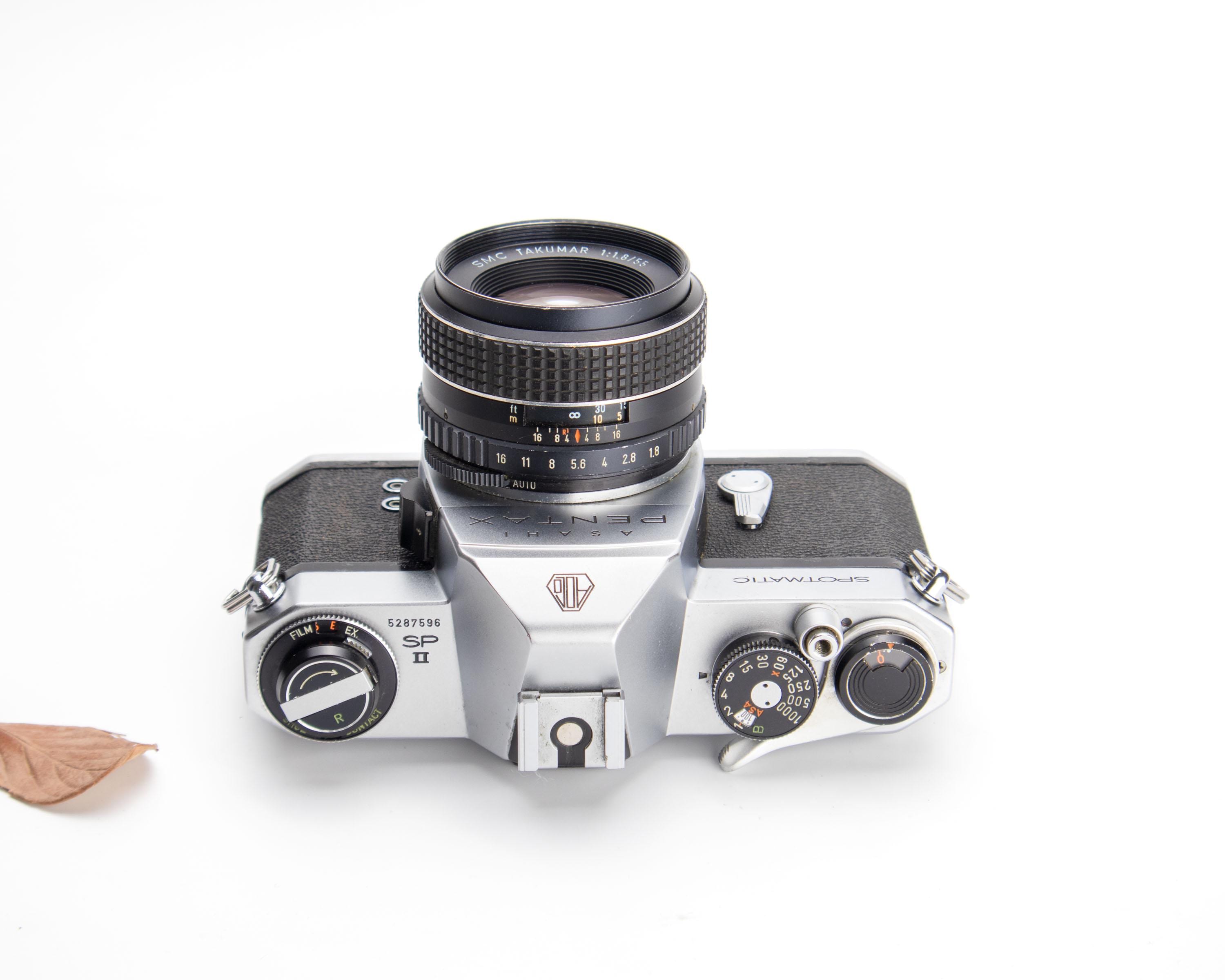 Asahi PENTAX Spotmatic SPII Vintage 35mm SLR Camera With