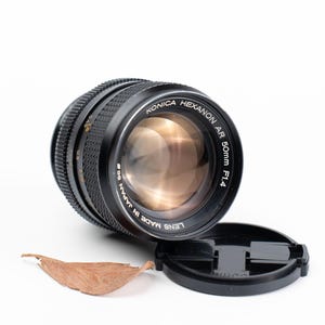 Konica Hexanon AR 50mm f/1.4  Film Camera Lens Vintage Lens