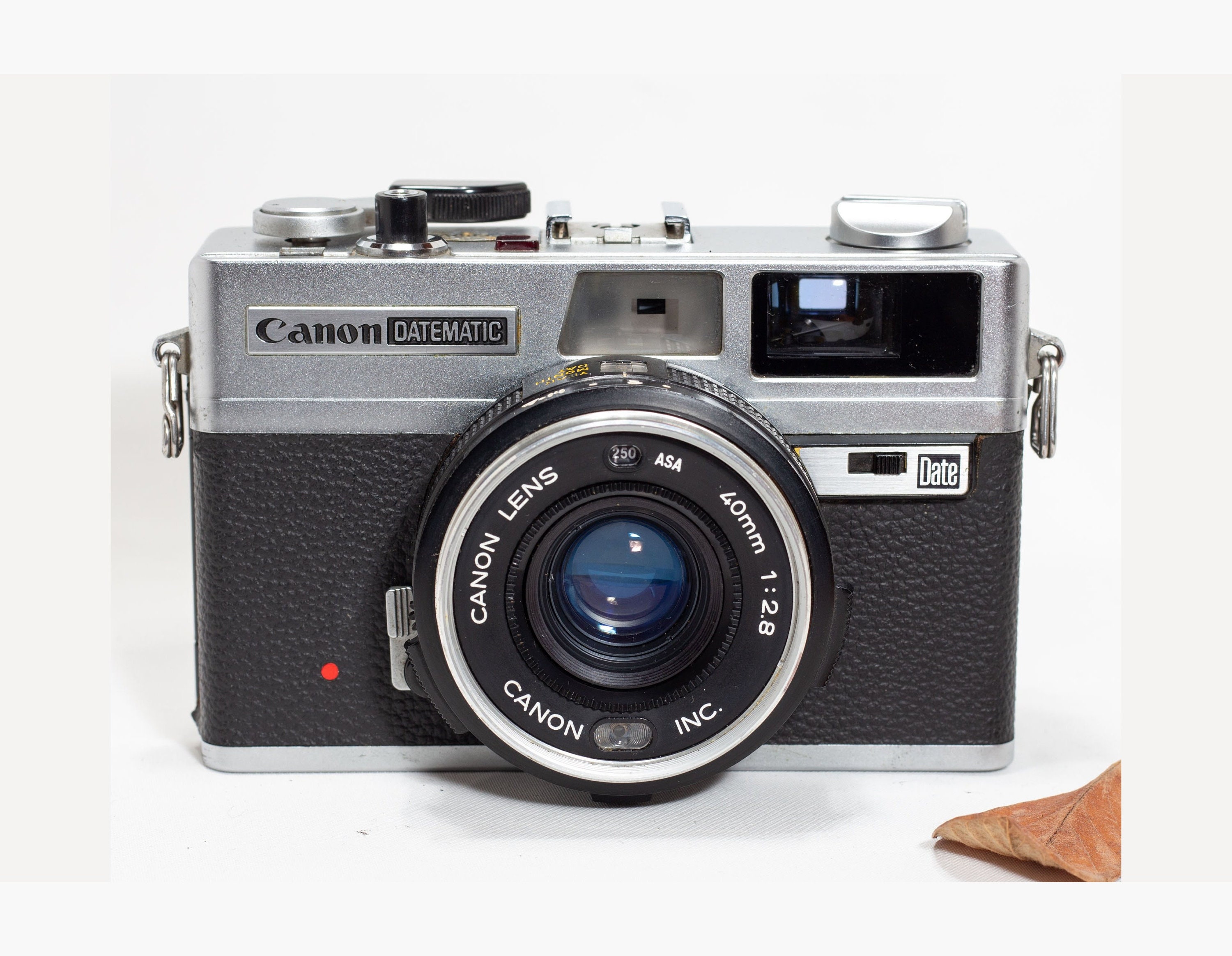 Canon Datematic 35mm Rangefinder Film Camera 40mm F/2.8 Etsy