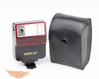 Flash pour appareil photo argentique Canon Speedlite 244T 35 mm vintage