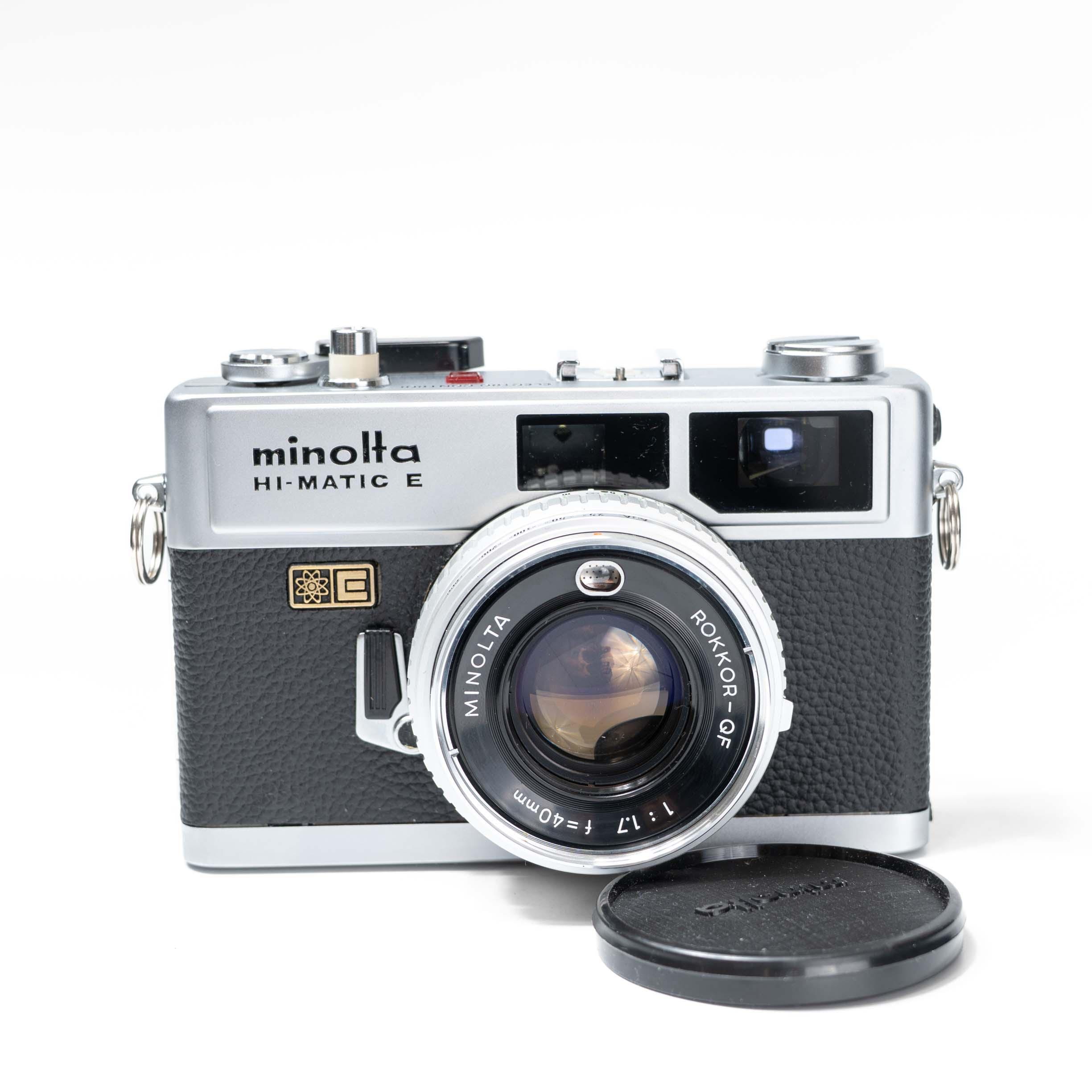 Mint Minolta Hi-matic E 35mm Vintage Rangefinder Film Camera Hi