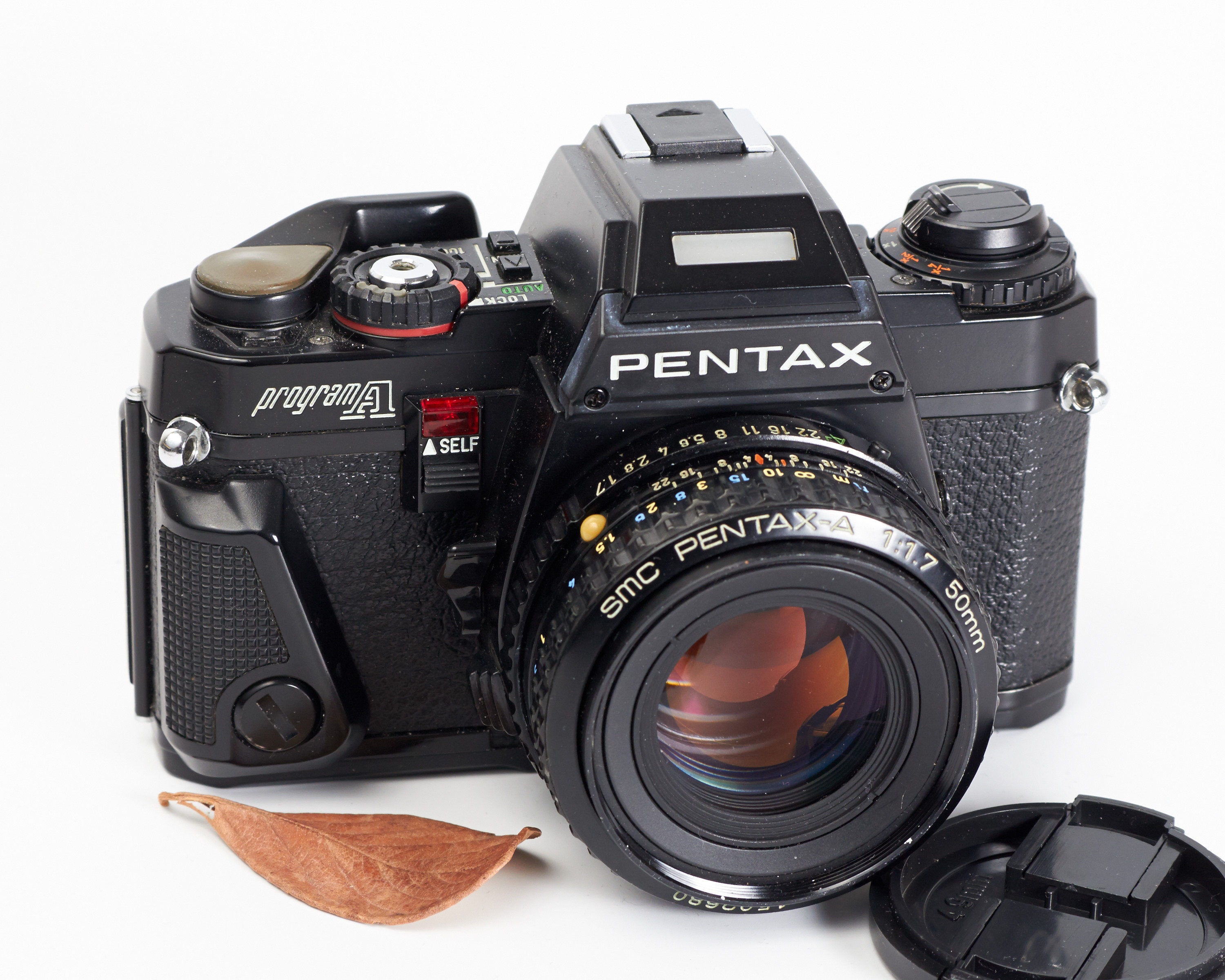 Pentax Program A 35mm SLR Film Camera with Pentax 50mm Lens Etsy