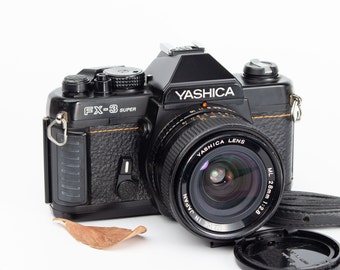 Serviced Yashica FX-3 Super + 28mm Lens - 35mm Vintage Camera