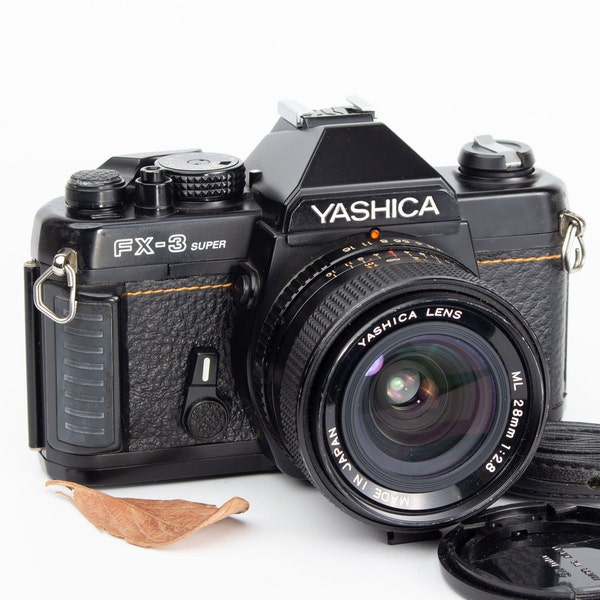 Serviced Yashica FX-3 Super + 28mm Lens - 35mm Vintage Camera