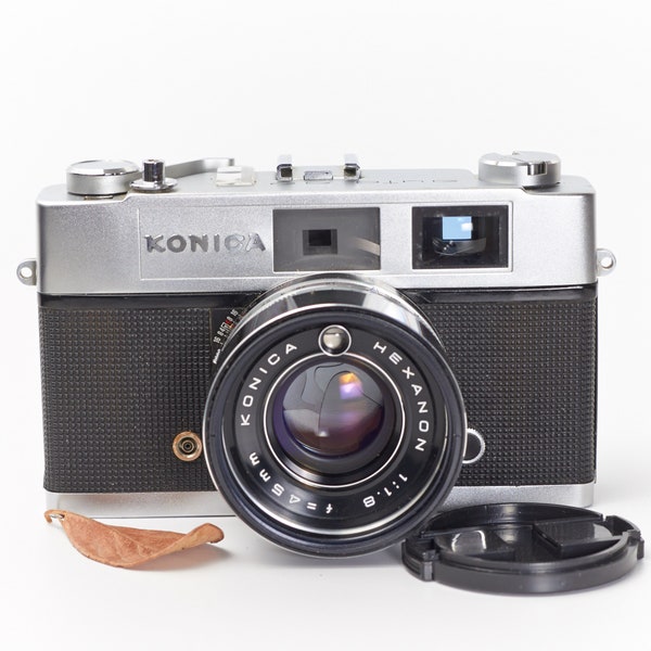 Konica Auto S2 35mm Vintage Rangefinder Film Camera with Hexanon 50mm f/1.8 Lens