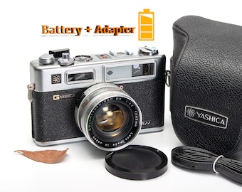 Yashica Electro 35 GSN Film Camera 35mm Vintage Film Camera + Battery Adapter
