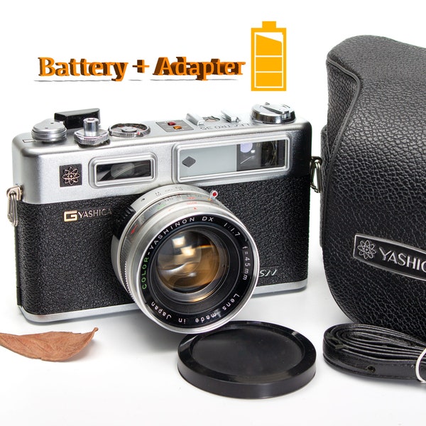 Mint Yashica Electro 35 GSN Film Camera 35mm Vintage Filmkamera + Batterieadapter