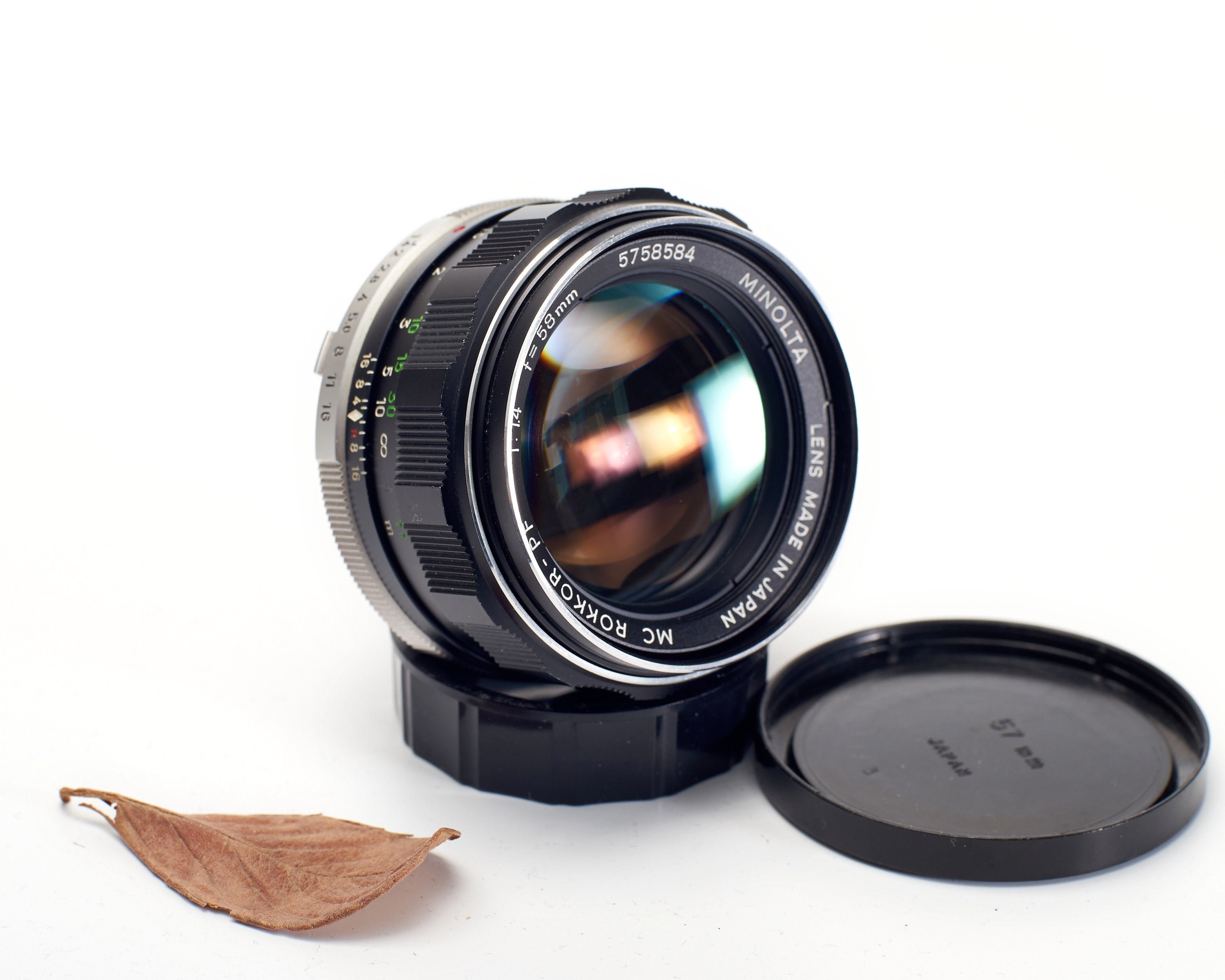 Minolta MC Rokkor PF 58mm F/1.4 Vintage Lens Mint Condition - Etsy