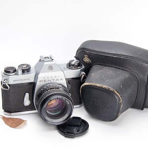 Asahi PENTAX Spotmatic SPII Vintage 35mm SLR camera with Takumar 50mm Lens