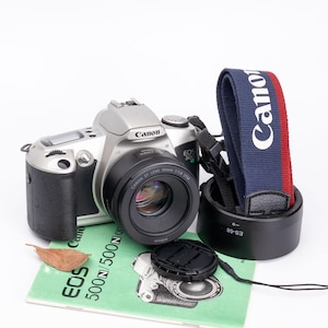 Canon EOS 500N w/ 50mm STM Lens Film Camera 35mm Vintage Film Camera