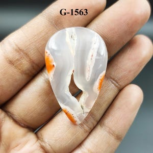 Cabochon d'agate marocaine naturelle Agate marocaine Druzy, pierre précieuse à dos plat, agate marocaine semi-percieuse pour la fabrication de bijoux, cadeau pour elle