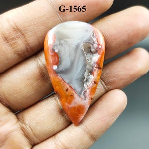 Natuurlijke Marokkaanse agaat cabochon Marokkaanse agaat Druzy edelsteen platte achterkant halfdoorlatende Marokkaanse agaat voor het maken van sieraden, cadeau voor haar