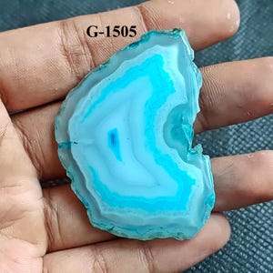 Agate Slices Coasters Size, Brazilian Agate Slices, Agate Coaster,Dyed Agate Slices,Agate Slab for Jewelry Making and Home Decor Crafts