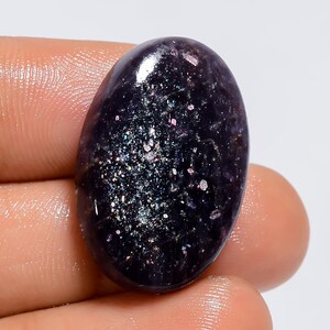 Fantastische hoogwaardige kwaliteit 100% natuurlijke ioliet zonnesteen ovale vorm cabochon losse edelsteen voor het maken van sieraden 23 kt. 26 x 17 x 5 mm G-3027