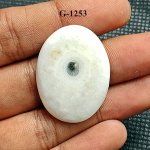 Witte zonnekwarts cabochon zonne-agaat edelsteen natuurlijke witte zonnekwarts voor ring, hanger, ketting voor het maken van sieraden, steen en geschenken