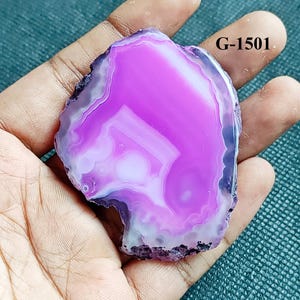 Agate Slices Coasters Size, Brazilian Agate Slices, Agate Coaster,Dyed Agate Slices,Agate Slab for Jewelry Making and Home Decor Crafts