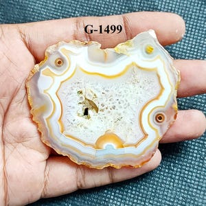 Agate Slices Coasters Size, Brazilian Agate Slices, Agate Coaster,Dyed Agate Slices,Agate Slab for Jewelry Making and Home Decor Crafts