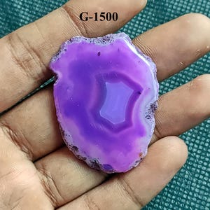 Agate Slices Coasters Size, Brazilian Agate Slices, Agate Coaster,Dyed Agate Slices,Agate Slab for Jewelry Making and Home Decor Crafts