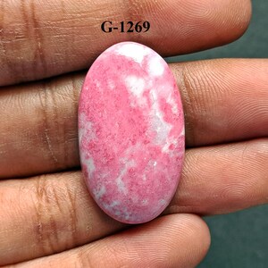 Thulite Cabochon, Wholesale Lot Thulite Gemstone, Natural Thulite Loose Crystal Stone For Ring, Pendant, Necklace Jewelry Making Stone Gifts