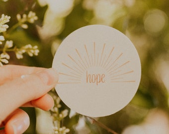 Hope Sticker, suicide awareness, mental health awareness, suicide prevention, mental health, Living for Hope