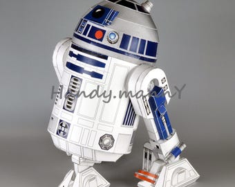 R2-D2 - SW DIY Project Papercraft Model PDF Template with a Gift