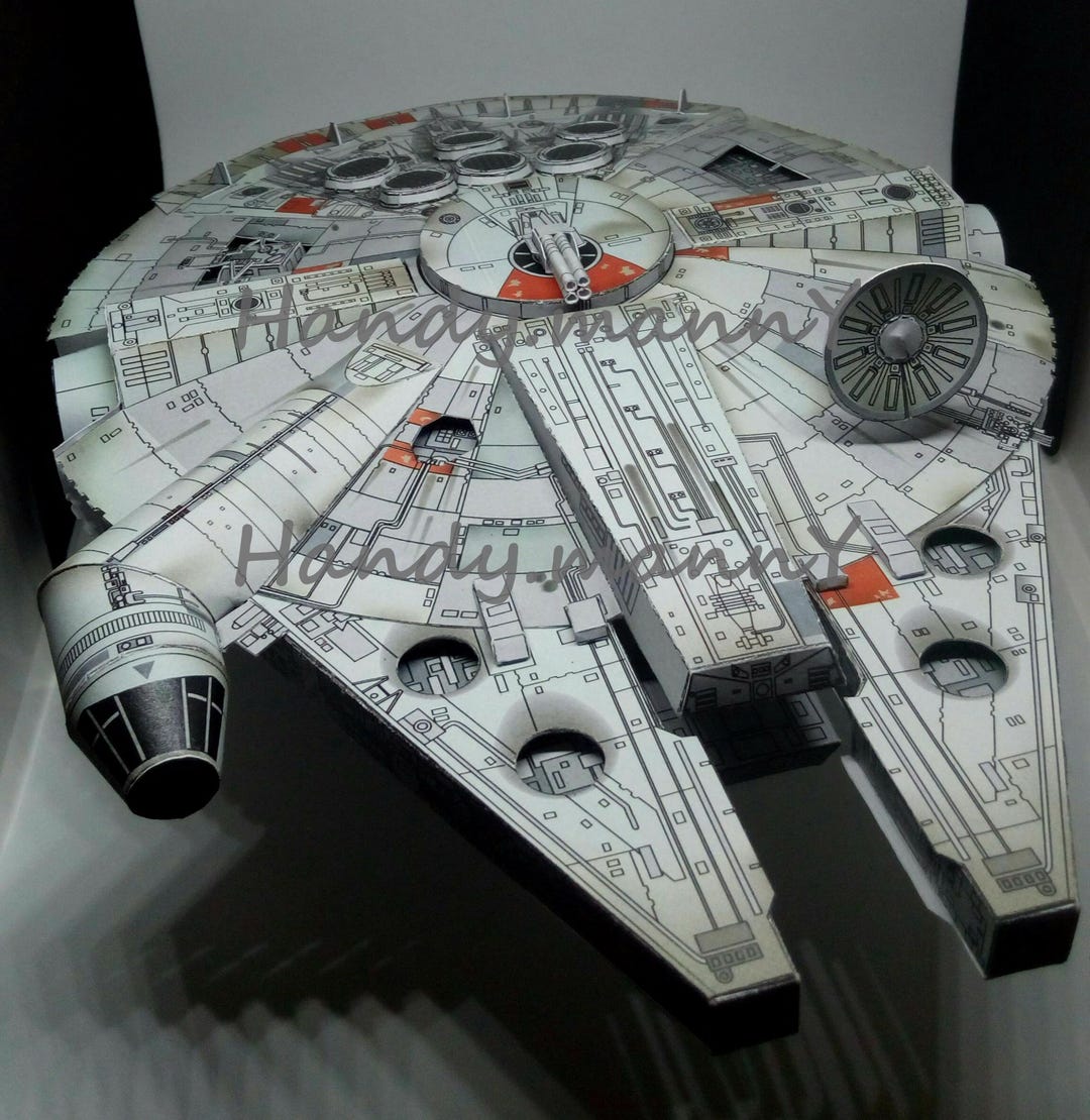 スターウォーズ - ミレニアム ファルコン 3D ペーパークラフト