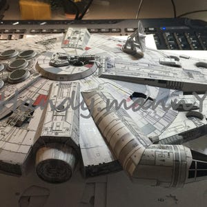 Millennium Falcon 3D Papercraft Model: Star Wars Origami (PDF Download, Big Size)