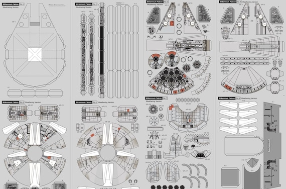 Millennium falcon sale paper model