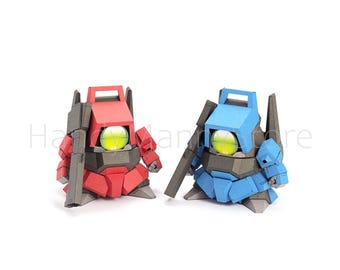 SD 5cm Gundam Ver 4.0 Papercraft Template 3D Model PDF Download