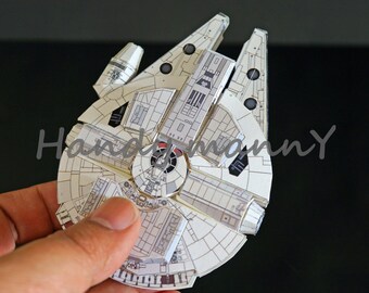 Millennium Falcon 2 Sheets - SW DIY Project Papercraft Model PDF Template