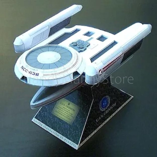 Die USS Grissom, NCC-638 _ 1:760 Scale - PDF Template Download