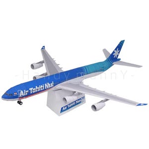 Air Tahiti Nui AIRBUS A340-300 Printable Papercraft PDF Template