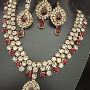 Kundan Necklace /Long Kundan Necklace/Polki / Indian jewelry /layered necklace / Kundan rani haar / Statement necklace