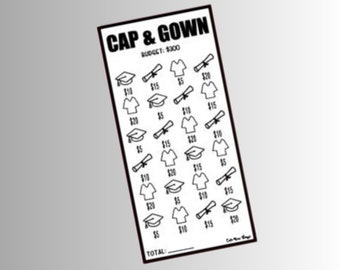 Savings Insert or Cash Envelope | Cap & Gown | A6/Personal Rings