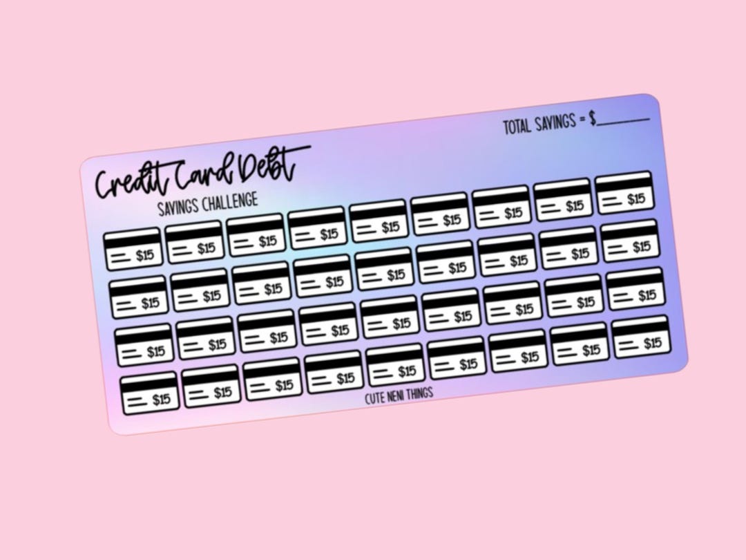 Credit Card | Savings Insert or Cash Envelope - Etsy