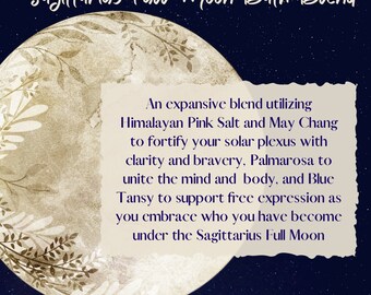 Sagittarius Full Moon Bath Salt Blend
