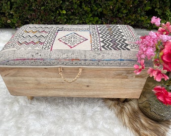 Wooden Chest Vintage Nomad Chest  Wooden Chest  Treasure Chest