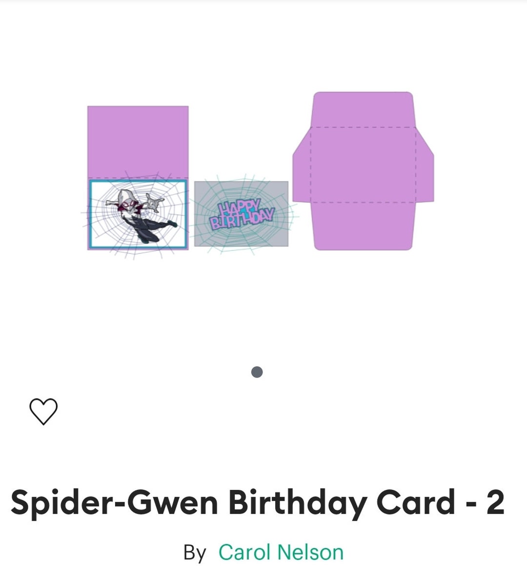 Spider-girl Gwen 3D Birthday Card - Etsy