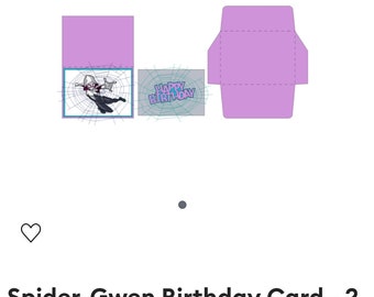 Spider-girl Gwen 3D Birthday Card