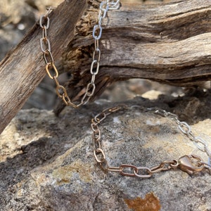 Grace bracelet rose gold | two-tone bracelet | bicolor | half silver half rose gold