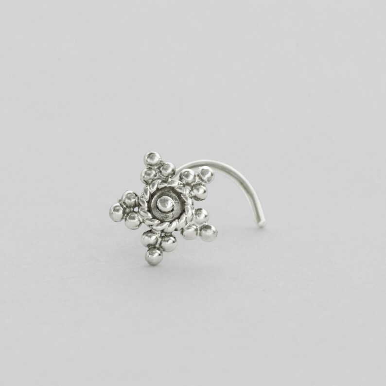 Sterling Silver Nose Stud Silver Nose Stud Nose Stud Nose Ring Stud Nose Stud Silver 20g Silver Nose Piercing Jewelry Indian Nose Stud